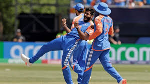 Jasprit Bumrah celebrating a wicket